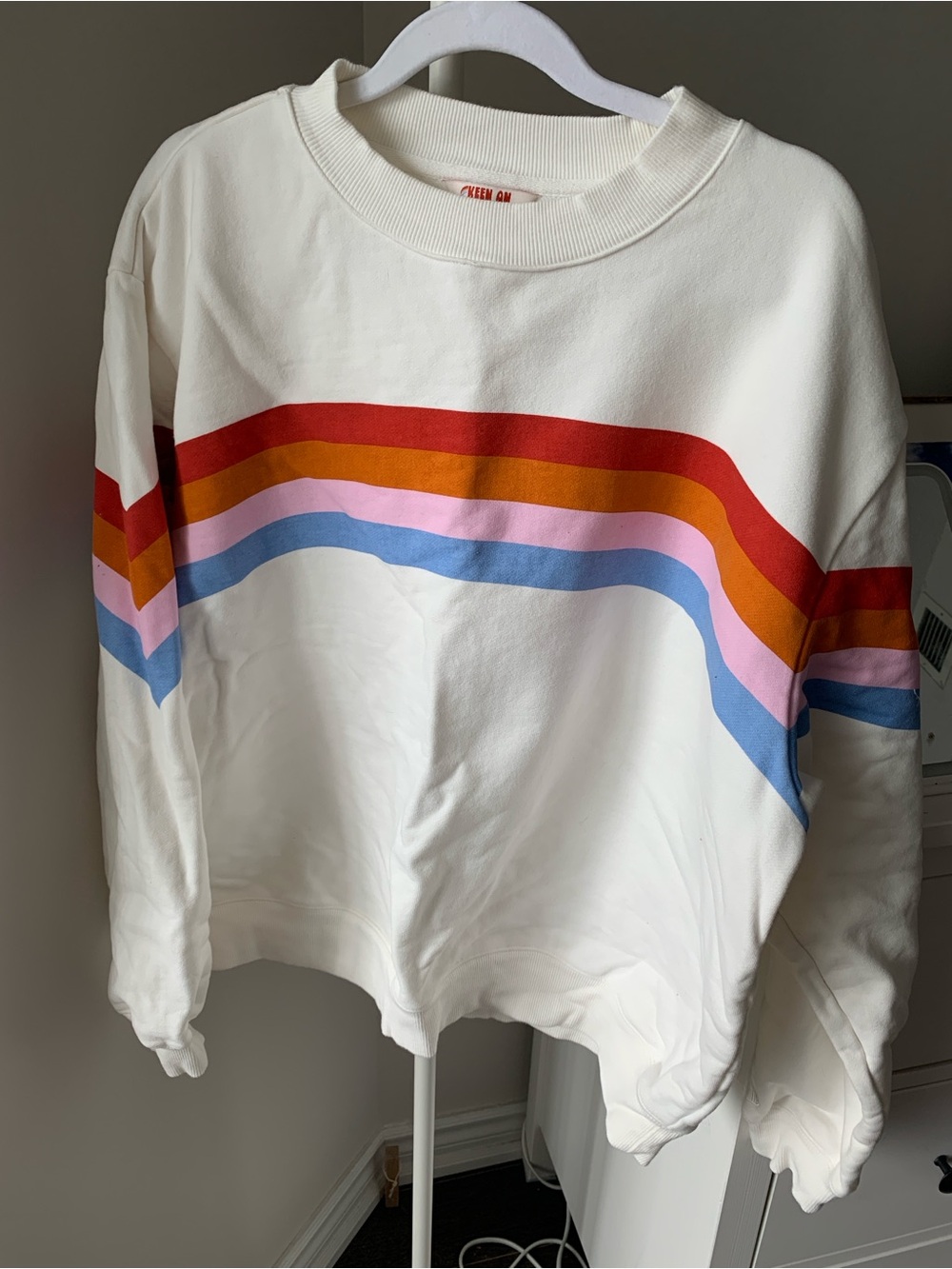 Summer McKeen x KeenOn Rainbow Stripe Crewneck Sweatshirt